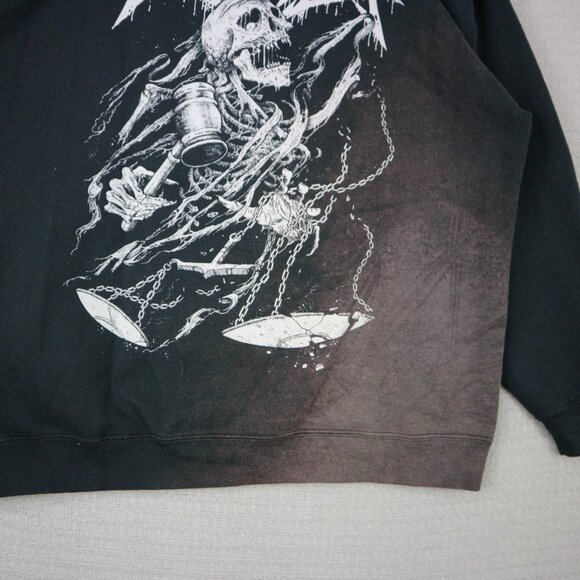 Revocation Justice Band Tour Zip Up Hoodie Bleach Design Mens XL Metal - Picture 7 of 7